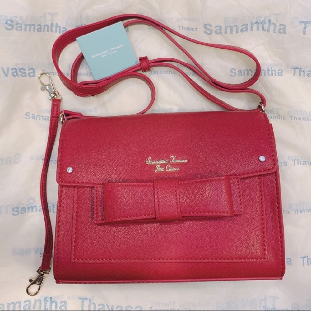 Samantha Thavasa Petit Choice Red Burgundy Bag
